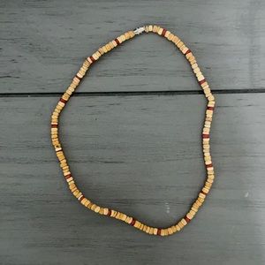 Tan beaded necklace